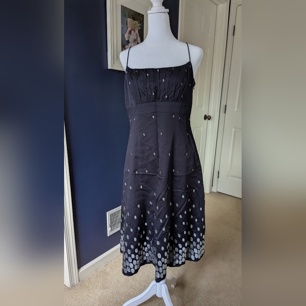Anne Taylor Navy Dress Size 8